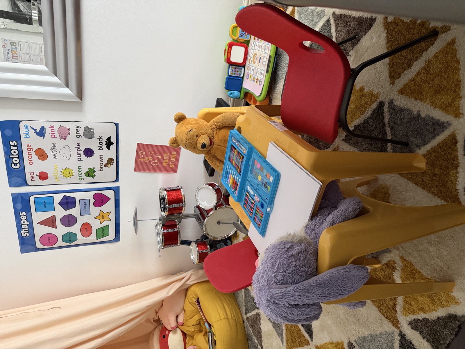 Preschool creative learning area
